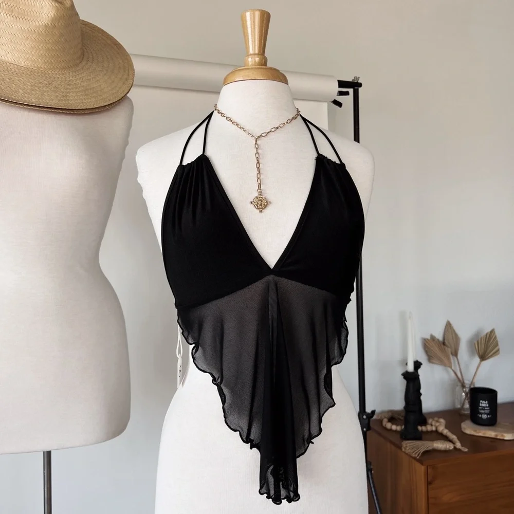 SOLD OUT ❌ OUT TO GET EM HALTER TOP - Picture 3 of 6